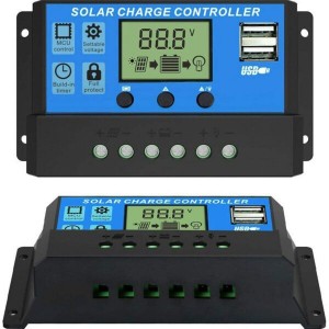 Contrôleur de Charge Solaire 12V/24V 10A Contrôleur de Charge Solaire 12V/24V 10A
