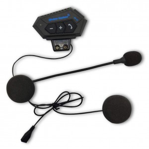 Oreillette Bluetooth Moto, BT Intercom Appareil Communication pour Casque, BT-12
