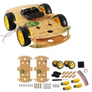 4 Wheel Robot Chassis Kit