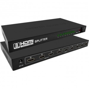 Splitter HDMI/HDTV 1X8 3D 4Kx2K Full HD 1080P