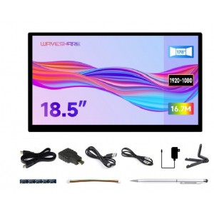 Ecran tactile capacitif de 18,5 pouces, résolution Full HD 1920×1080