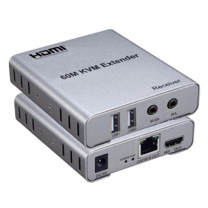 Extendeur kVM HDMI 60 m avec audio 1080P/60 Hz Extendeur kVM HDMI 60 m avec audio 1080P/60 Hz