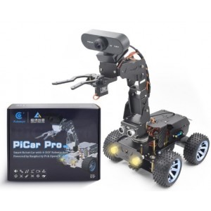 Voiture robot intelligente Adeept PiCar Pro V2.0 avec bras robotique 4 degrés de liberté alimenté par Raspberry Pi et OpenCV (Raspberry Pi non inclus)