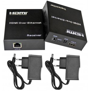 Extendeur HDMI sur Ethernet RJ45 120m Full HD 1080P Émetteur/Récepteur